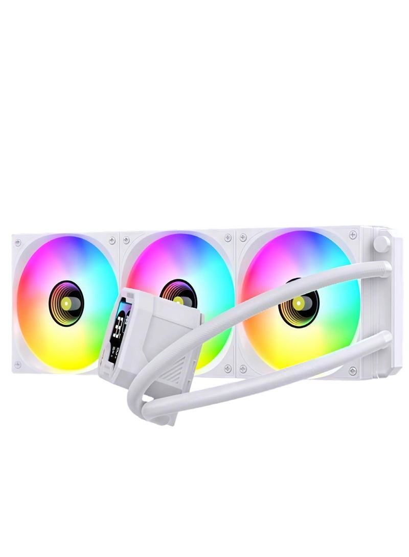 Spear PC GUARD X360 360mm CPU Liquid Cooler with LCD Display, Dual 120mm PWM ARGB Fans, Hydraulic Pump, Quiet Cooling, Intel & AMD Compatible - Image 4